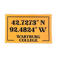 Wartburg Stickers (Coordinates / 3.5")