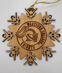 Knighthead Wooden Snowflake Ornament