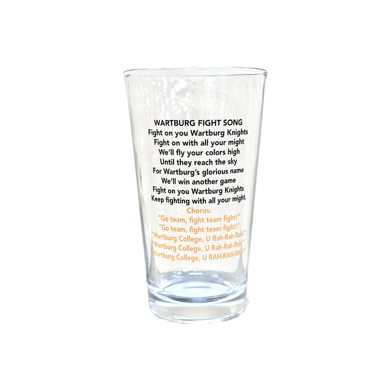 16 oz pint glass w U Rah Rah (Clear) (SKU 912012491136)