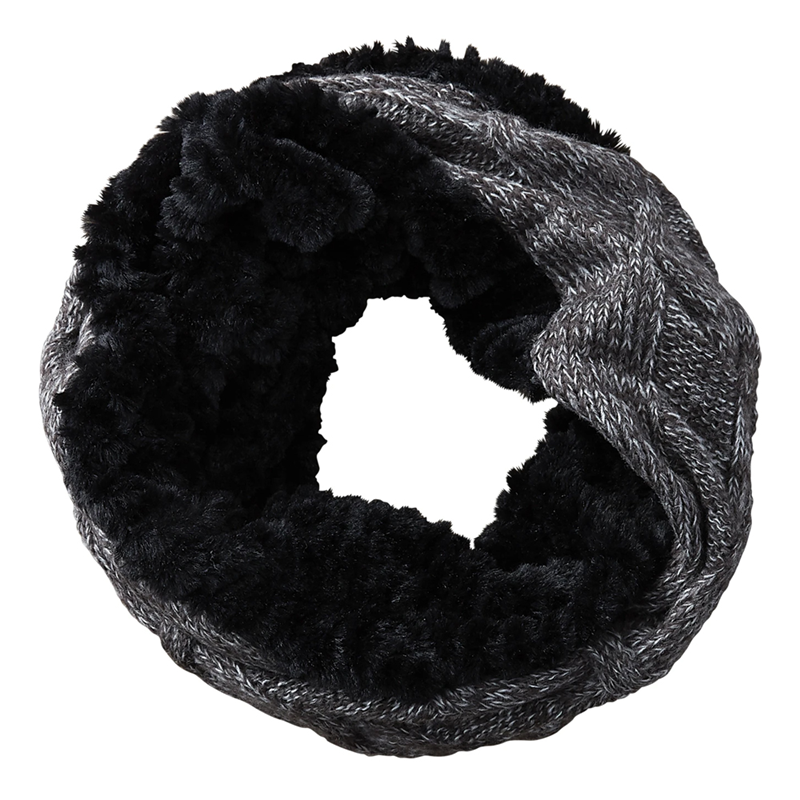 Faux Fur Knit Cowl Scarf (SKU 911297651145)